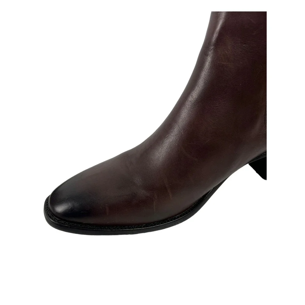 FRYE Womens Size 10 B Dara Brown Leather Chelsea Boots Distressed Made In Mexico